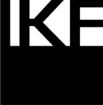 Logo des Instituts für künstlerische Förderung - IKF auf einem gefüllten Rechteck